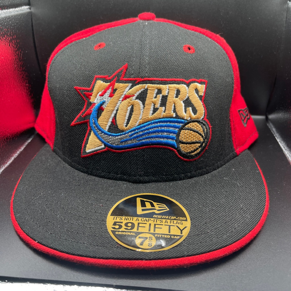 Men's Retro New Era Philadelphia 76ers Hat Size 7 5/8